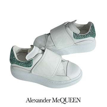 Alexander McQueen Women's Velcro Oversole Sneakers Size 34 559699 WHTQI 9079 Authentic 100% 152890405 [P]
