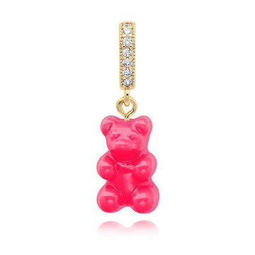 CRYSTAL HAZE JEWELRY NOSTALGIA BEAR-COSMOPOLITAN-PAVE CONNECTOR Damen Charm 151113224 [P]