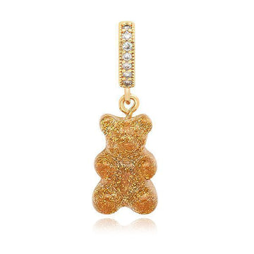 Crystal Haze Jewelry Nostalgia Bear 24K Pave Connector Women's Charm 151113250 [P]