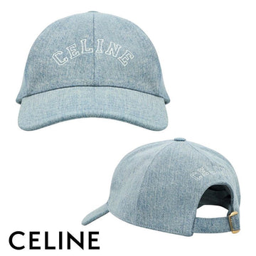 Celine Logo Baseball Cap Light Denim 151343346 [P]