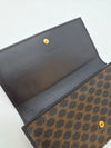 CELINE Vintage Makadam Schwarz Geldbörse Zustand A 158682343 [P]