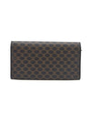 CELINE Vintage Makadam Schwarz Geldbörse Zustand A 158682343 [P]