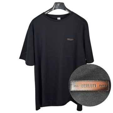 BERLUTI メンズ パッチロゴ 半袖Tシャツ ブラック R27JRS93007900 150801074 [P]