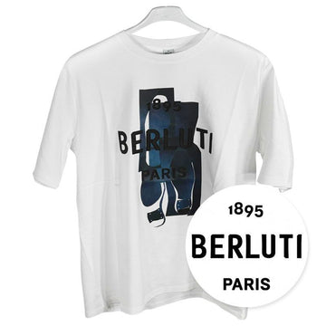 BERLUTI メンズロゴ半袖Tシャツ ホワイト R27JRS13100129B 150557170 [P]