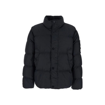 Stone Island Crinkle Nylon Padded Jacket Black 153211207 [P]
