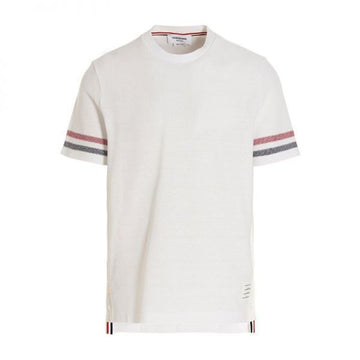 Thom Browne Trimming Texture Cotton Short Sleeve T-shirt 157282780 [P]