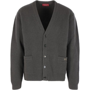 Gucci Wool Cashmere Rib Knit Cardigan 149147544 [P]