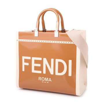 FENDI サンシャイン ミディアム パテント レザー ショッパー バッグ (8BH386 ANT7 F1LG2) 149148906 [P]