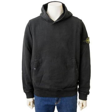 STONE ISLAND Brushed Cotton Fleece Snap Hooded Sweatshirt_Regular Fit (V0029) 120588483 [P]
