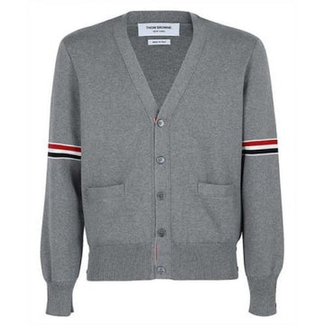THOM BROWNE Kim Baumwolle Milano Stitch Arm Bündel V-Ausschnitt Cardigan 115545227 [P]