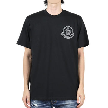 MONCLER モンクレール メンズ ワッペン プリンティング ロゴ 半袖(ブラック) 8C00056 89AJS 998 143059858 [P]
