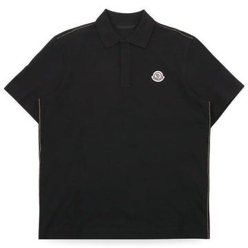 MONCLER 男性用ワッペンロゴパッチPK半袖(ブラック) 8A00024 89A16 999 153565338 [P]