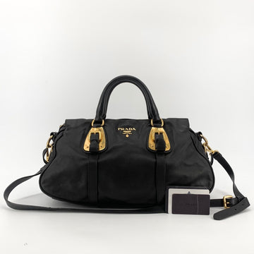 Prada Calfskin Gold Tote and Shoulder Bag BN1903 158713257 [P]