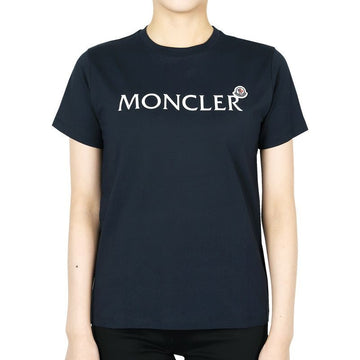 Moncler Kids Lettering Logo Patch T-Shirt (Navy) 8C00015 89AFV 778 12,14A 129172581 [P]