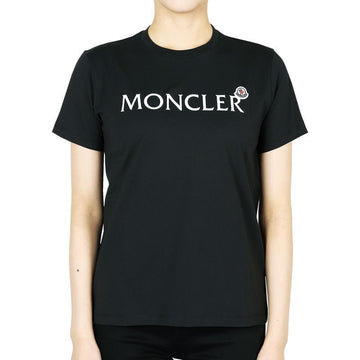 MONCLER Kinder Logo Wappen T-Shirt kurzärmelig (Schwarz) 8C00015 89AFV 999 12,14A 129172578 [P]