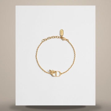 DIOR CD Gartenarmband mit goldfarbener Metalloberfläche 158713415 [P]