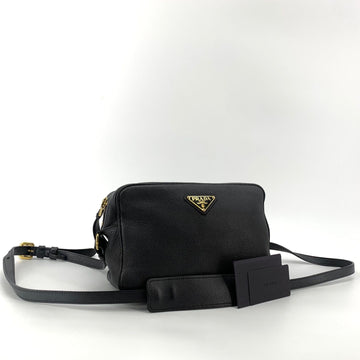 PRADA Vitelho Schultertasche mit goldenem Dreieckslogo 158713457 [P]