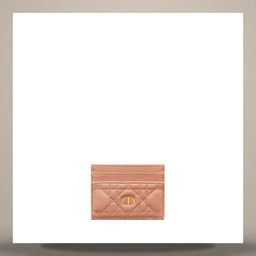DIOR Karo Frisia Kartenetui Rose de Vent Suppléante Cannage Kalbsleder 158713463 [P]
