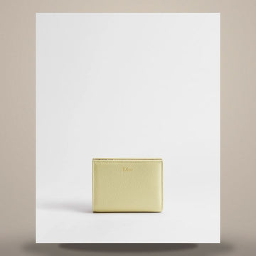DIOR Médaille Begonia Geldbörse Mimosa & Crêpe Granit Kalbsleder 158713478 [P]