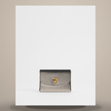 Dior Medallion Dorley Card Holder Black & Myosotis Blue Grained Calfskin S2222QGME_M45I 158713480 [P]