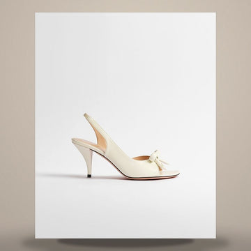 DIOR ヒール スリングバック サンダル ホワイトラムスキン KDO632LAB_S03W 158713507 [P]