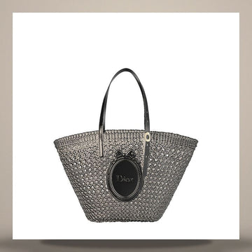 Diesel Blooming Bag Medium Black Cannage & Medallion Woven Calfskin M1421OEYX_M911 158713558 [P]