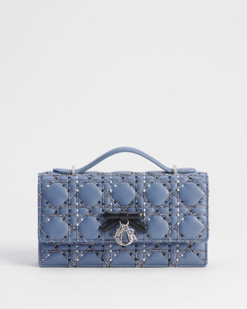 DIESEL ミニバッグ ブルーグレー カナージュラムスキン & 2トーンドスレッド刺繍 S0984PUVL_M57G 158713570 [P]