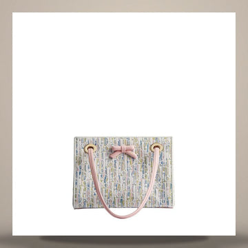 Diesel Promenade Shopper Bag Mini Multi Color Oblique Pastel Jacquard 158713579 [P]
