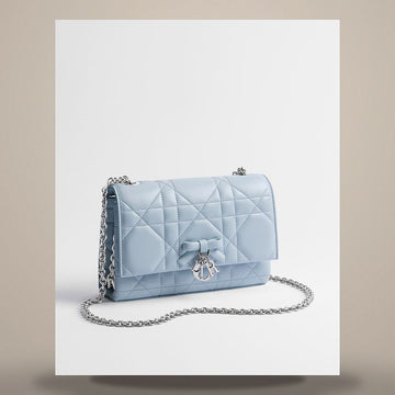Diesel Chain Mini Bag Ice Blue Macro Cannage Lambskin S2612PUWY_M39Z 158713581 [P]