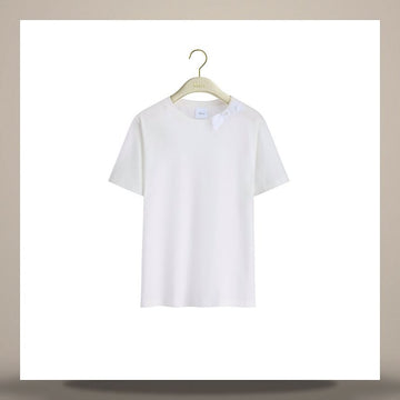 Dior Fitted T-shirt White Cotton Jersey 158713625 [P]