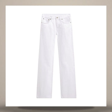 DIOR レギュラーフィットジーンズホワイトコットンデニム 158713627 [P]