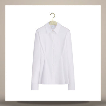 DIOR Peplum-Bluse aus Baumwoll-Popeline 158713633 [P]