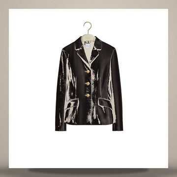 DIOR Gefütterte Jacke aus schwarzem Lammleder 158713643 [P]