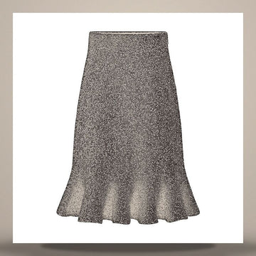 DIOR Schwarz Technisches Strickkleid & Silberne Pailletten 158713644 [P]