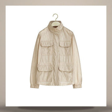 DIOR Safari-Jacke Beige Oblique Technisches Gewebe 158713655 [P]