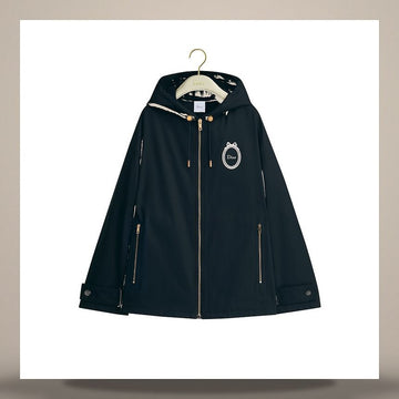 Dior Embroidered Anorak Navy Blue Cotton Silk Gabardine 158713667 [P]