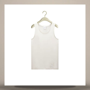 Dior Embroidered Medallion Tank Top Ecru Silk Crepe 158713672 [P]