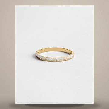 DIOR Nachtcode Armband mit goldfarbener Metalloberfläche, Kristall, Latte-Lack 158715008 [P]