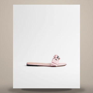 DIOR Slide Supérieur Pink Stickerei Baumwolle KDO707LEC_S35P 158715024 [P]