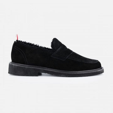 Thom Browne Signature RWB Tab Suede Penny Loafer stamp: MFF001G L0037 001 115586515 [P]