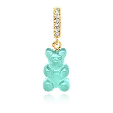 Crystal Haze Jewelry Nostalgia Bear - Mediterranean - Pave Connector Women's Charm 151113066 [P]