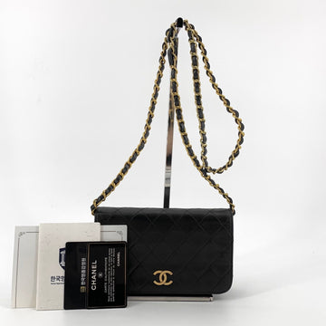 CHANEL Lambskin Gold WOC Chain Crossbody Bag 158715109 [P]