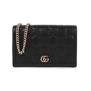 Gucci Matelassé Chain Wallet Bag 723787-UM8IG-1000 115442879 [P]