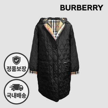 Burberry Quilted Long Hooded Jacket 145680990 [P]