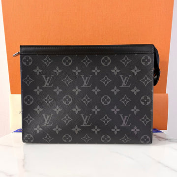 LOUIS VUITTON Clutch Bag Pochette Voyage MM Monogram Eclipse M61692 158719160 [P]