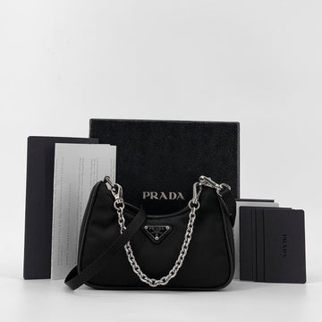 PRADA Mini 2-Wege Hobo-Tasche 1TT122 aus Tessuto-Nylon 158719170 [P]