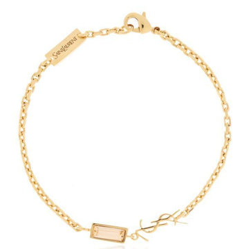 SAINT LAURENT CASSANDRE Anhänger Armband aus Metall und Strasssteinen (862050 Y1526 8572) 157053236 [P]