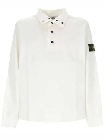STONE ISLAND Stretch Baumwolle Fleece Polo Sweatshirt Regular Fit 133075106 [P]