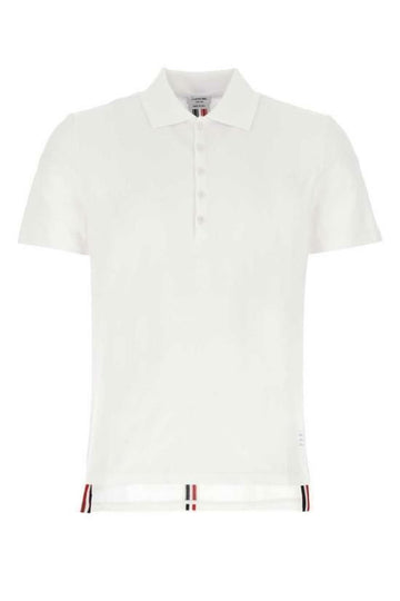 THOM BROWNE Relaxed Fit Center Back Stripe Kurzarm Poloshirt MJP042A 00050 100 141547288 [P]