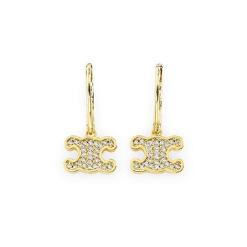 CELINE Damen Triomphe Strass Ohrringe (Gold) 35OR 158715098 [P]